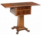 AMERICAN EMPIRE MAHOGANY DROP-
