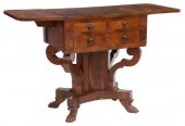 AMERICAN EMPIRE MAHOGANY DROP-