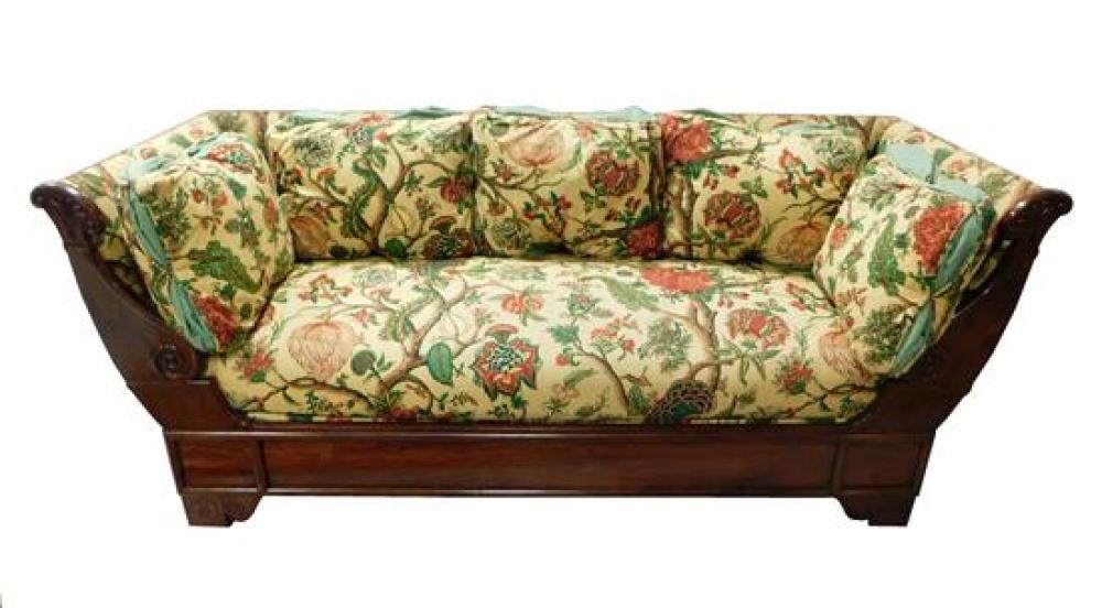 AMERICAN EMPIRE MAHOGANY SOFA