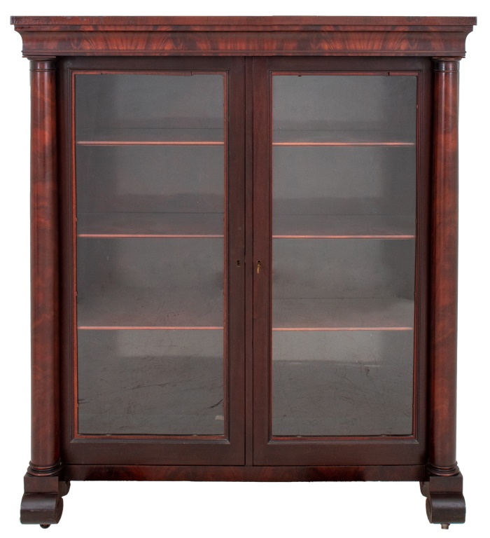 AMERICAN EMPIRE MAHOGANY TWO-DOOR