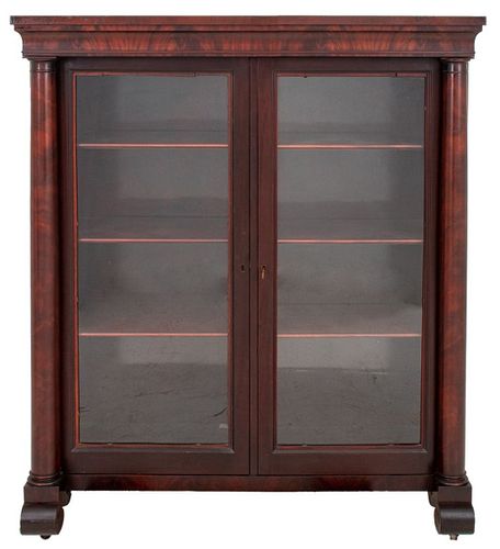 AMERICAN EMPIRE MAHOGANY TWO-DOOR