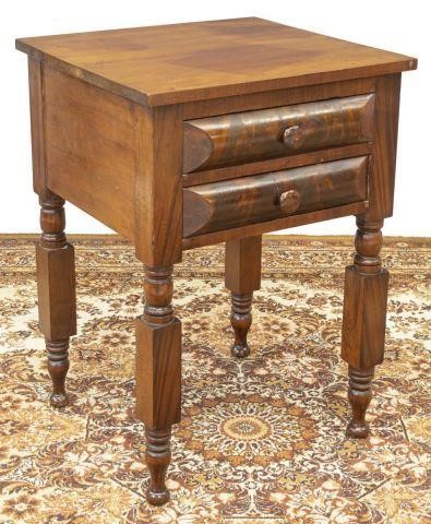 AMERICAN EMPIRE MAHOGANY TWO-DRAWER