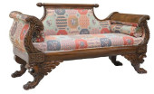 AMERICAN EMPIRE STYLE CARVED M