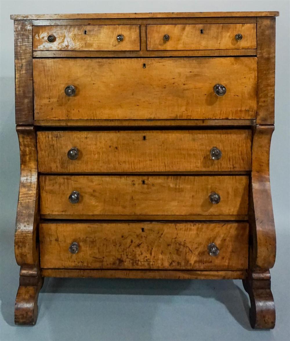 AMERICAN EMPIRE TIGER MAPLE CHEST