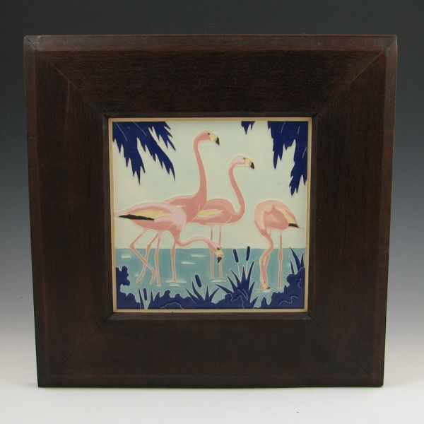 American Encaustic framed tile of