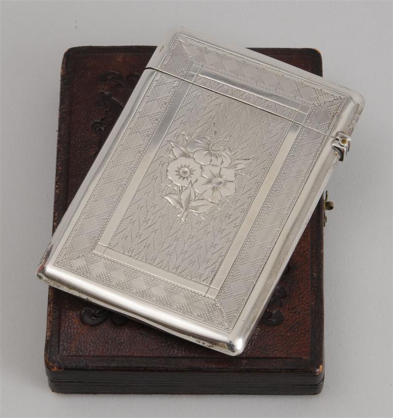 AMERICAN ENGRAVED SILVER CALLING