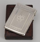 AMERICAN ENGRAVED SILVER CALLI