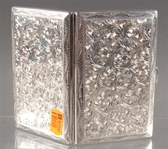 American engraved silver
