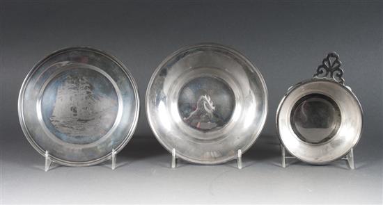 American etched sterling silver