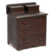 AMERICAN FAUX GRAIN PAINTED CH