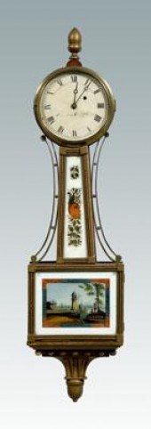 American Federal banjo clock,
