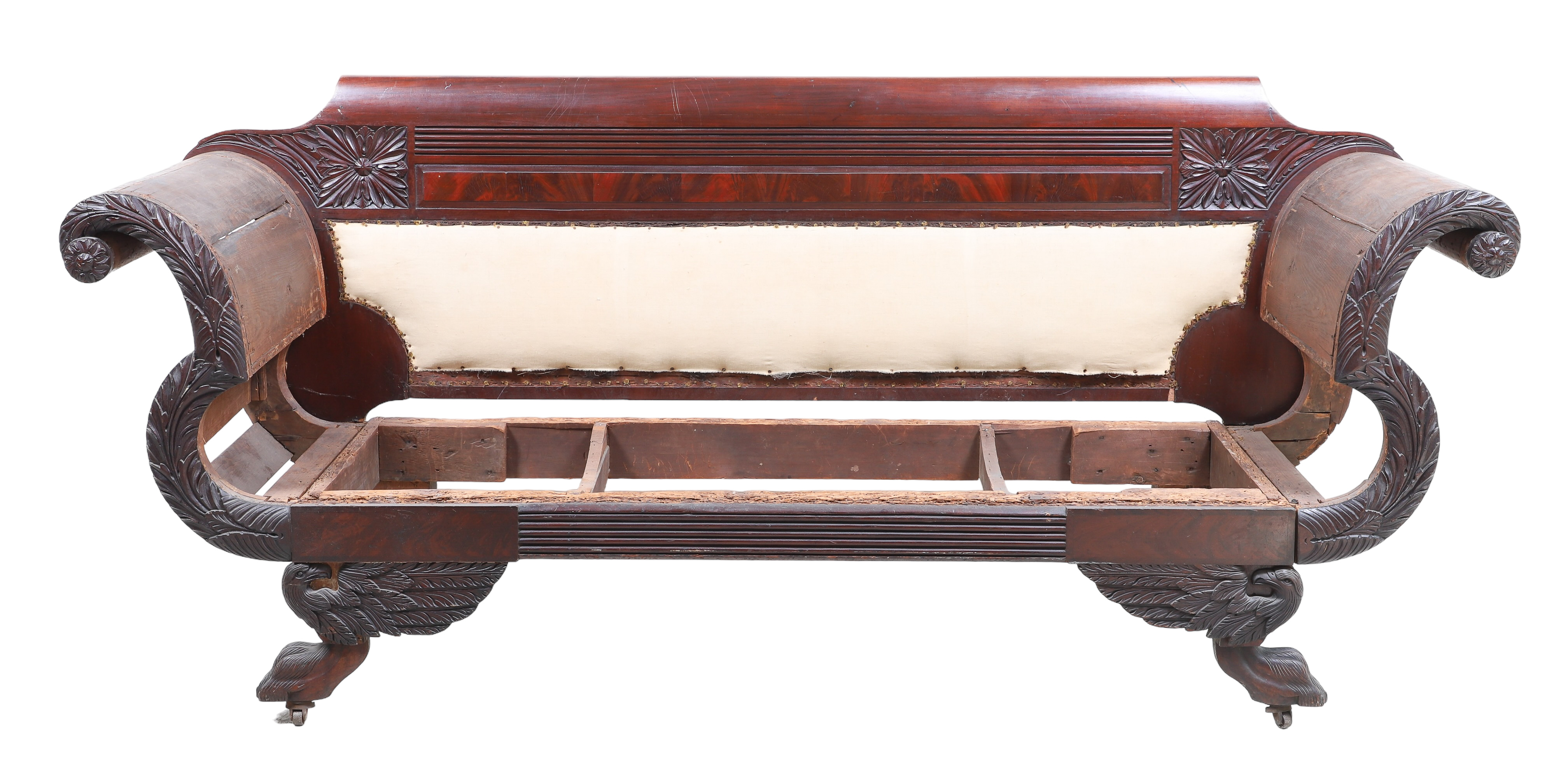 American Federal carved mahogany