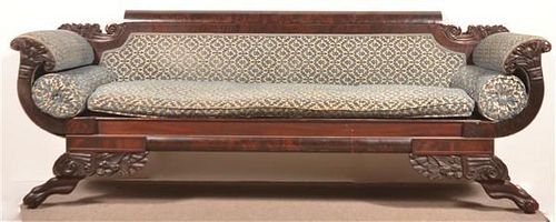AMERICAN FEDERAL CARVED MAHOGANY