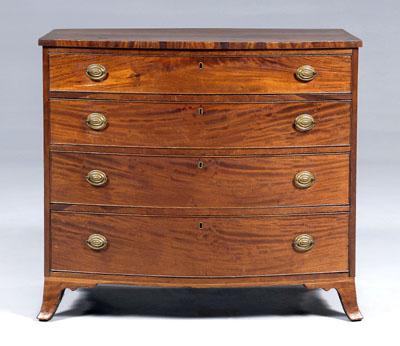 American Federal mahogany chest,