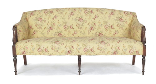 American Federal mahogany sofa