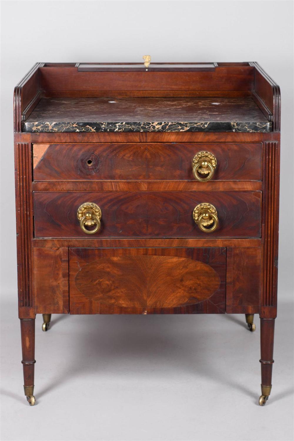 AMERICAN FEDERAL MARBLE TOPPED