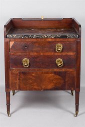 AMERICAN FEDERAL MARBLE TOPPED
