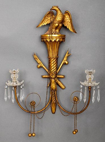 AMERICAN FEDERAL STYLE GILT WOOD