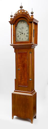 AMERICAN FEDERAL TALL CASE CLOCK BY