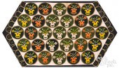 AMERICAN FELT PENNY RUG, LATE
