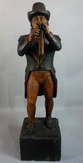 AMERICAN FIGURAL CARVED AND PA