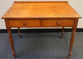 AMERICAN FIGURED MAPLE DESK 29