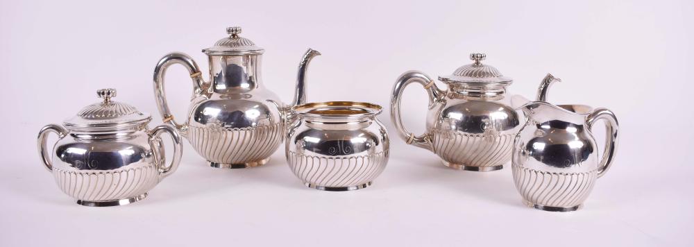 AMERICAN FIVE PIECE STERLING SILVER