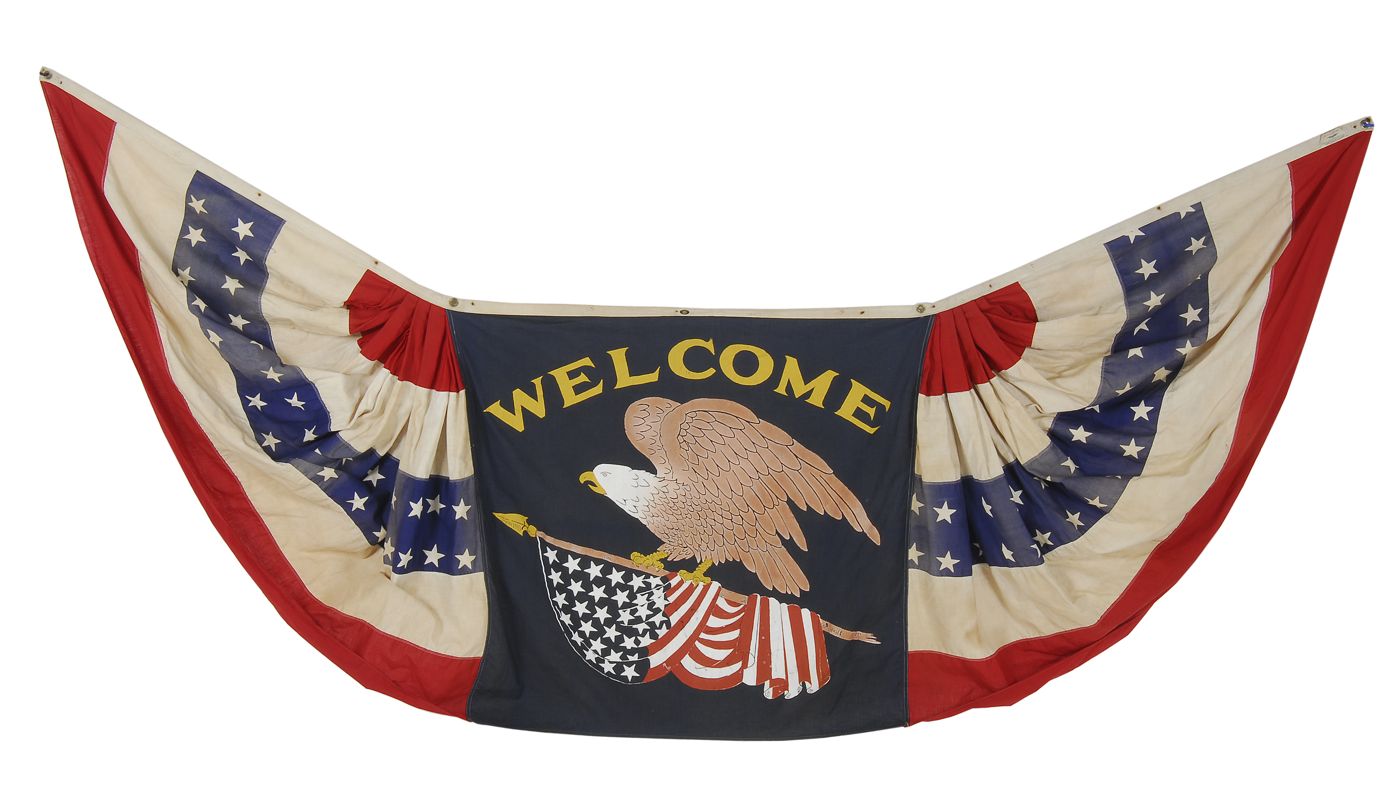 AMERICAN FLAG BUNTINGFirst half
