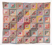 AMERICAN FLORAL LOG CABIN PATT