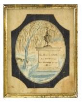 AMERICAN FOLK ART, 18TH C. MEM