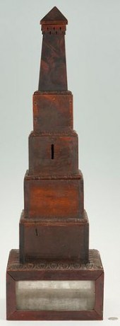 AMERICAN FOLK ART BALLOT BOXAm