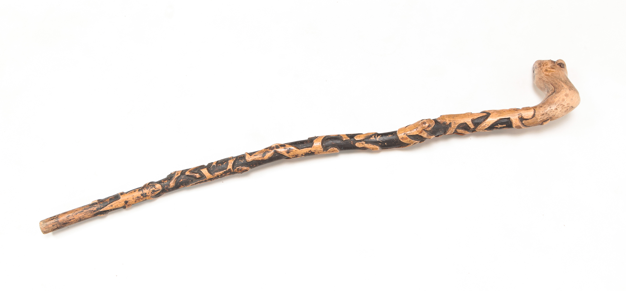 AMERICAN FOLK ART CANE. Early