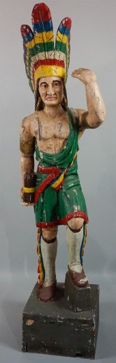 AMERICAN FOLK ART CARVED AND P