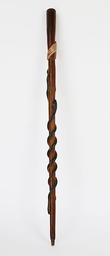 AMERICAN FOLK ART CARVED AND