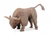 AMERICAN FOLK ART CARVED BISON