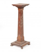 AMERICAN FOLK ART CARVED CYPRE
