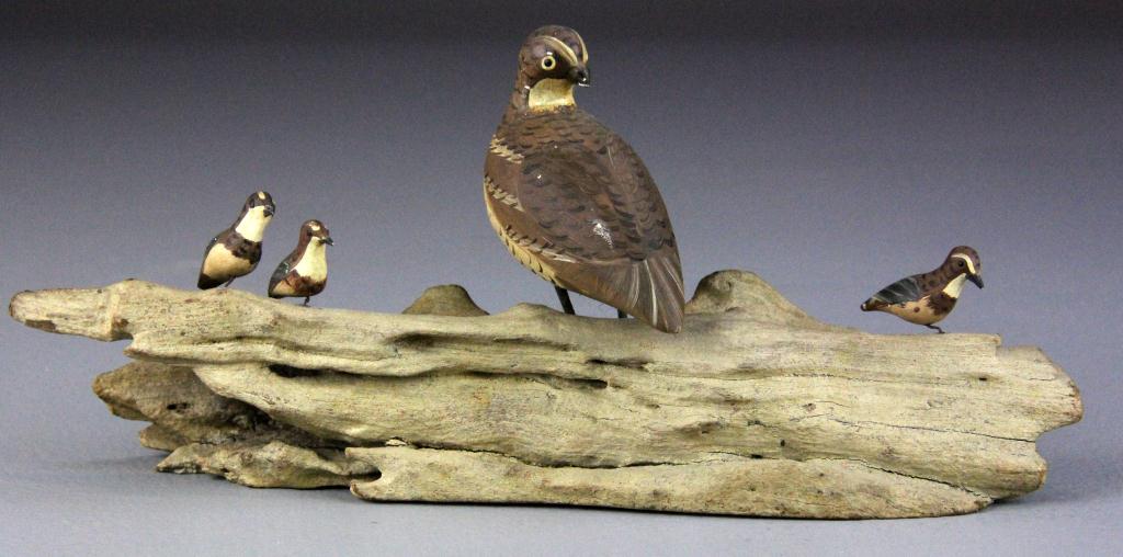 American Folk Art Carving Depicting