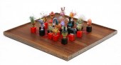 AMERICAN FOLK ART CHESS SET. T