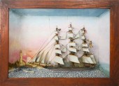 AMERICAN FOLK ART CLIPPER SHIP