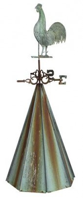 AMERICAN FOLK ART COPPER ROOST