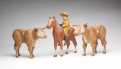 AMERICAN FOLK ART COWBOY AND T