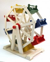 AMERICAN FOLK ART FERRIS WHEEL
