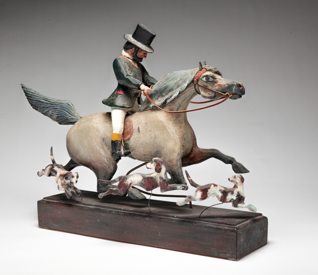AMERICAN FOLK ART FOX HUNTER