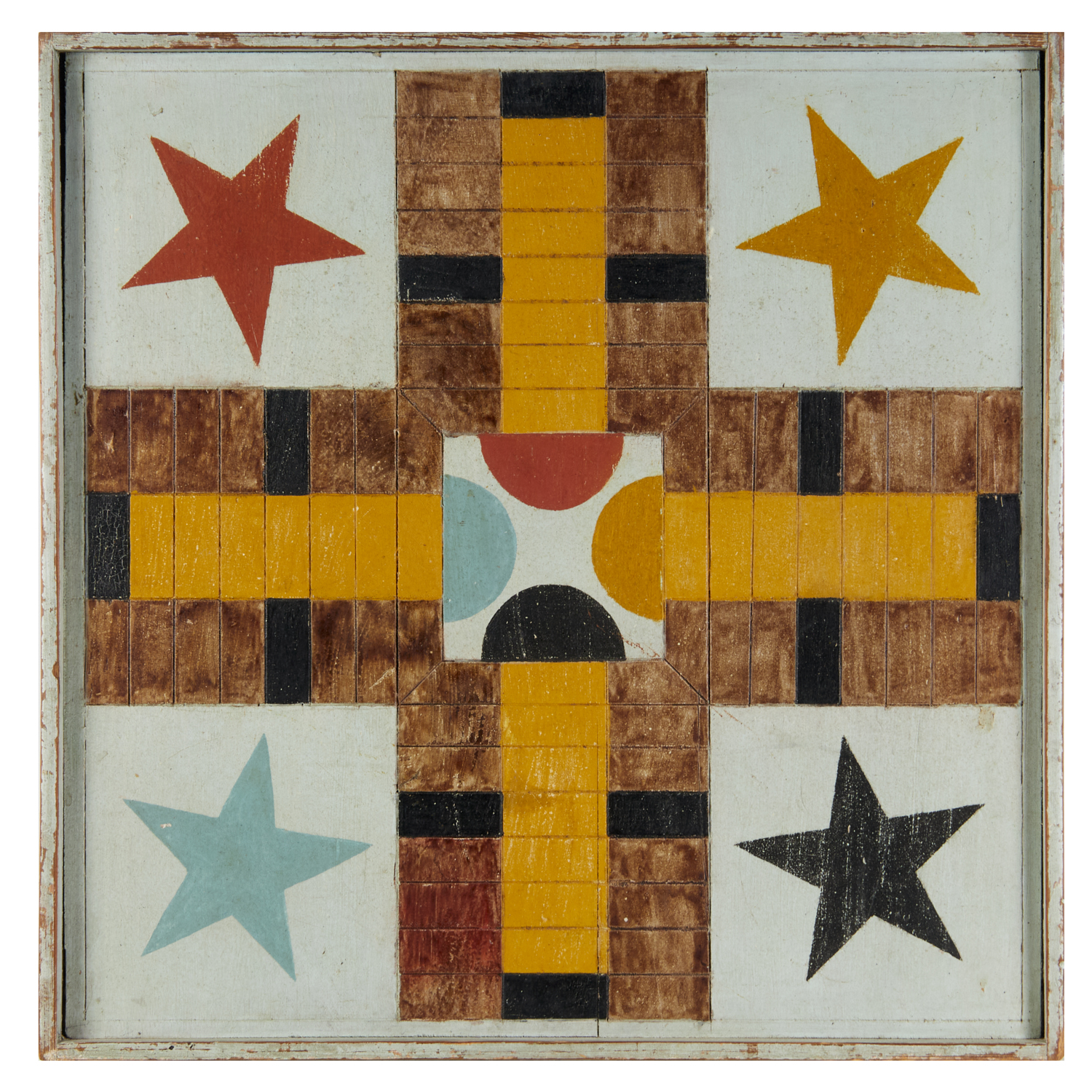 AMERICAN FOLK ART GAME BOARD,