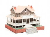 AMERICAN FOLK ART HOUSE WITH P