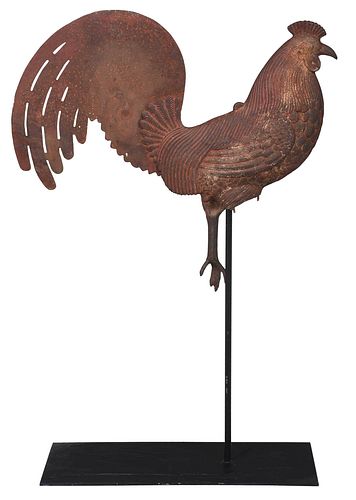 AMERICAN FOLK ART PAINTED CAST IRON