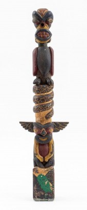 AMERICAN FOLK ART POLYCHROME P