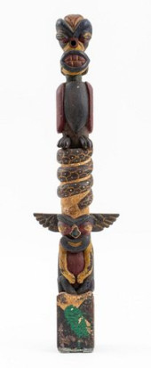 AMERICAN FOLK ART POLYCHROME P