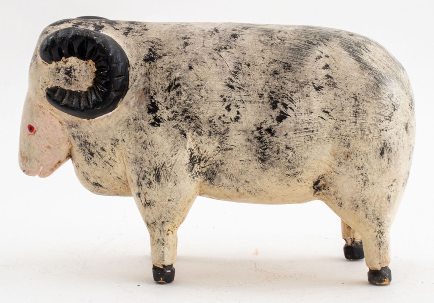 AMERICAN FOLK ART RAM SCULPTURE
