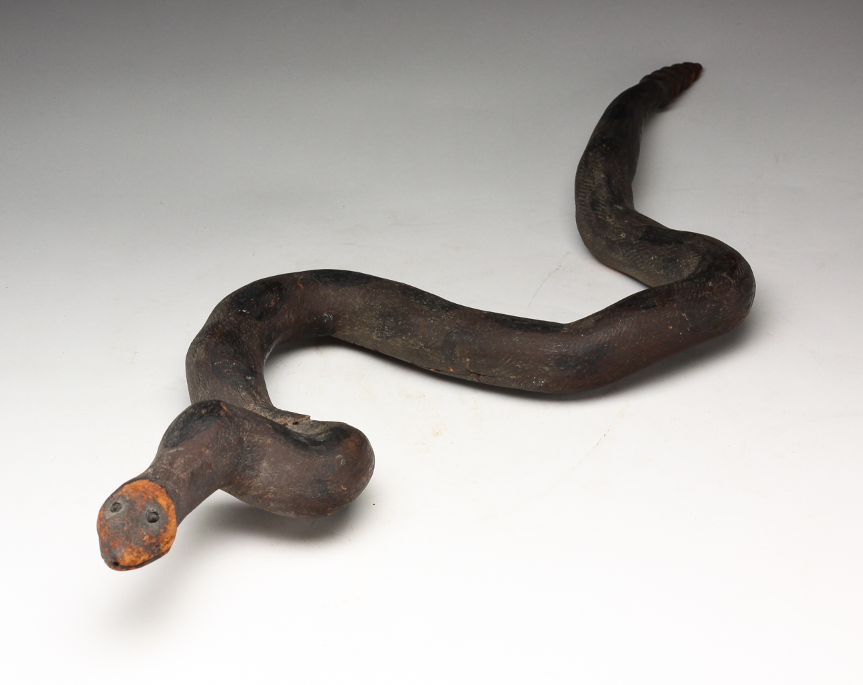 AMERICAN FOLK ART RATTLESNAKE. Late